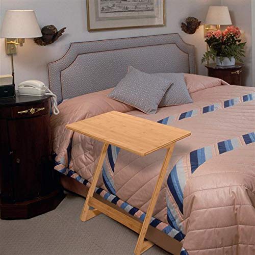 60x40x65cm Wooden Sofa Table - Multi-Functional TV Tray, End Table & Laptop Desk for Living Room, Bedroom, Office - Perfect for Coffee, Snacks, Writing & Reading - Natural Finish Home Decor