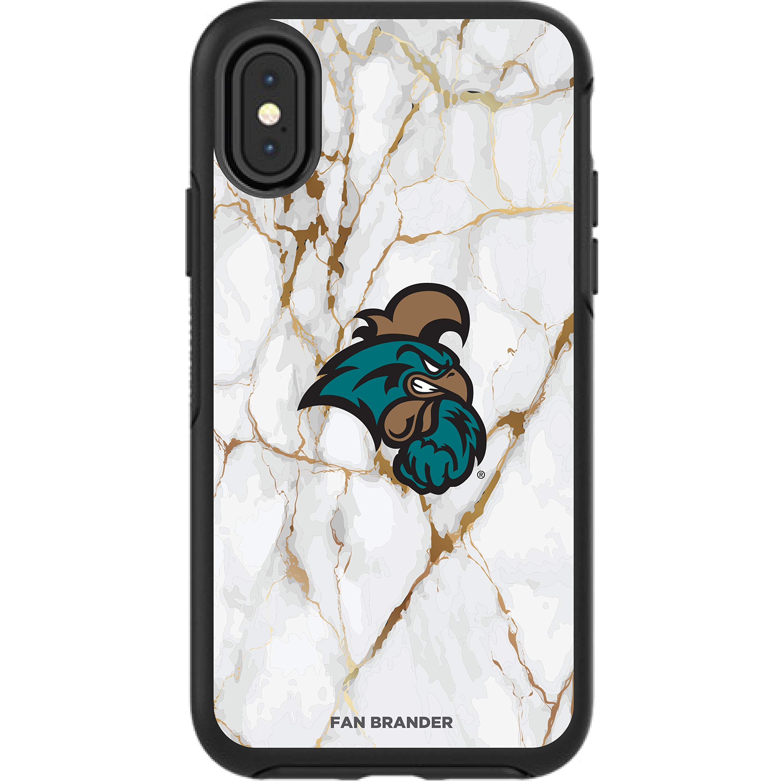 NCAA OtterBox Symmetry iPhone Case - White Marble Design for Apple iPhone | Durable Protection
