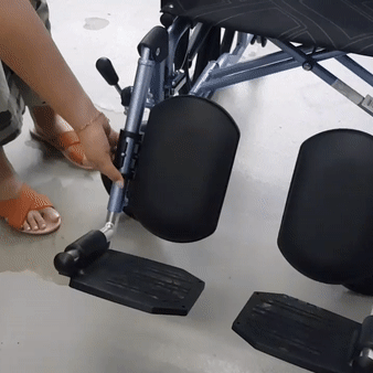 APLUS Lightweight Recliner Wheelchair for Seniors & Adults - Portable Folding Wheelchair with Adjustable Backrest - Perfect for Home, Travel & Outdoor Use