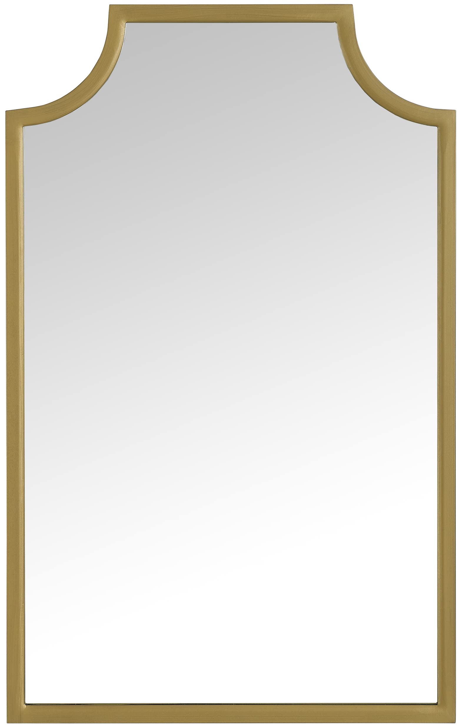 Crosley Furniture Aimee Gold Mirror - Elegant Wall Mirror for Bathroom, Hallway, Entryway & Bedroom Decor - Perfect for Home, Office & Hotel Decorating