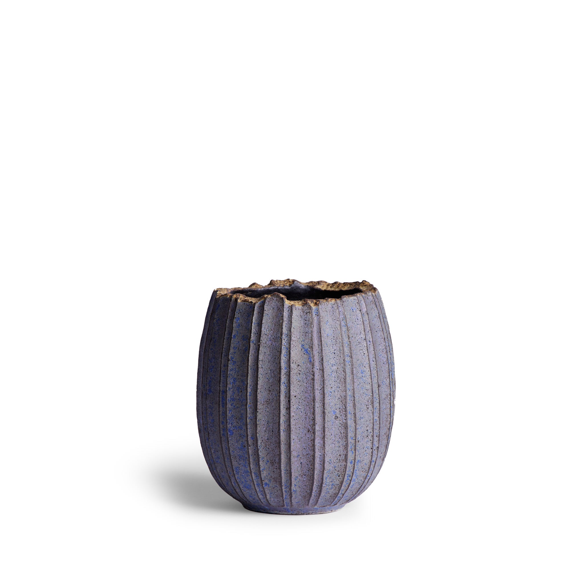 #10 Medium Indigo Imperfection Vessel - Handmade Ceramic Bowl for Home Decor, Kitchen & Dining | Unique Artisan Pottery for Planters, Centerpieces & Gift Giving