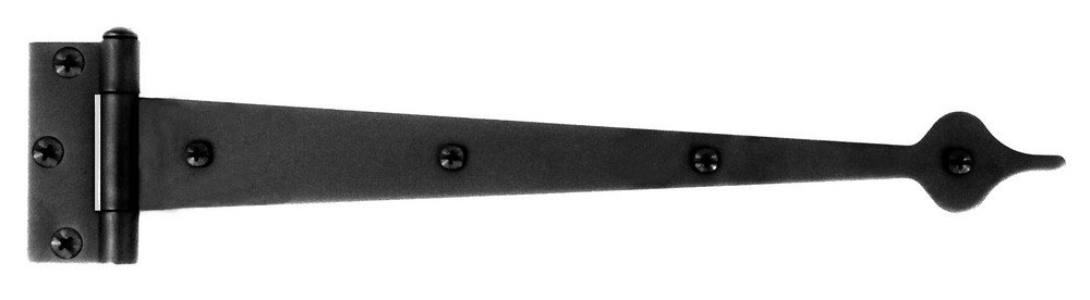 10-Inch Black Iron Strap Hinge by Acorn - Heavy Duty Door Hinge (1-Pack) - Perfect for Barn Doors, Gates, and Outdoor Furniture