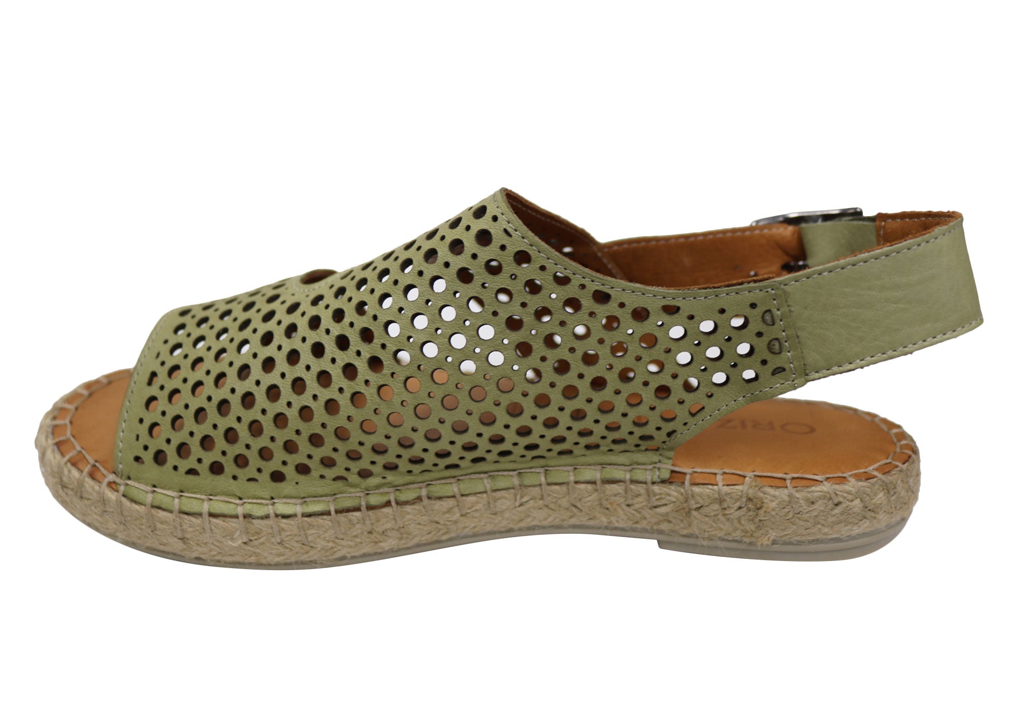Orizonte Cove Women's European Leather Comfortable Espadrille Sandals - Stylish Summer Walking Shoes for Beach, Vacation & Casual Outings
