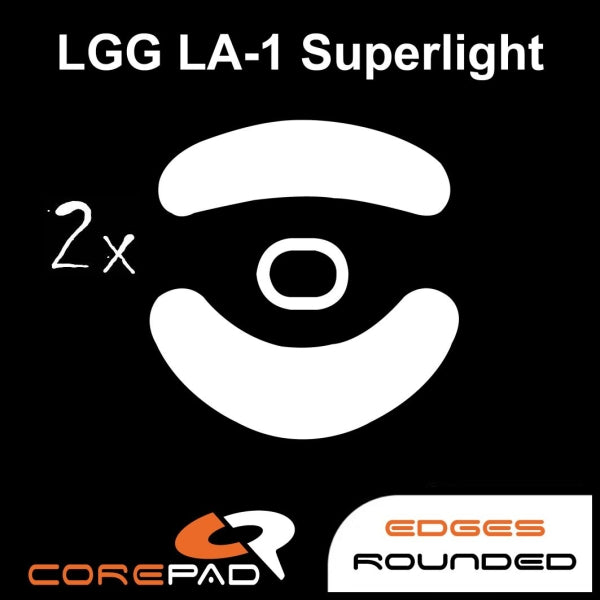 Corepad Skatez Mouse Feet for Lethal Gaming Gear LA-1 Superlight - Ultra Smooth Gliding Replacement Feet for Gaming Mice - Perfect for FPS, MOBA, and Esports Gaming