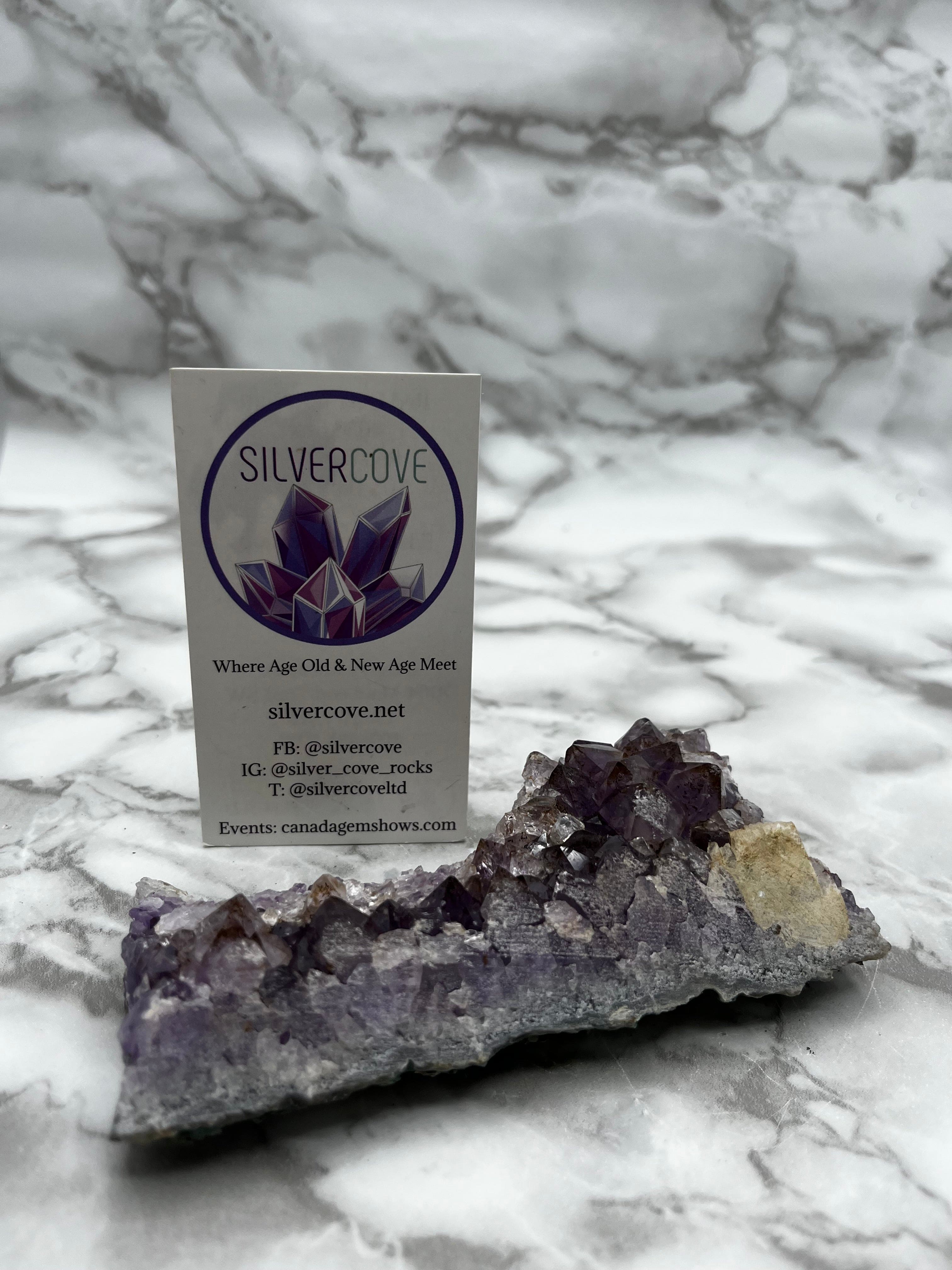 Natural Amethyst Cluster Specimen - Raw Purple Crystal Point for Home Decor, Meditation & Healing - Perfect for Gifts, Feng Shui & Spiritual Practices