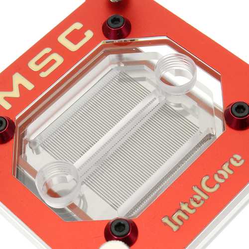 High-Performance 90.2x90.2x41.3mm CPU Liquid Cooling Block - Compatible with Intel 775/115X/1366 Sockets - Ideal for Gaming PCs & Overclocking Systems