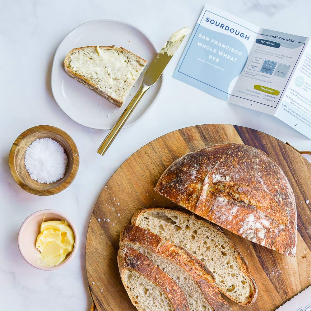 San Francisco Sourdough Starter Culture Kit - Non-GMO Heirloom Live Culture for Homemade Artisan Bread | Easy Recipe Included | Perfect for Baking Fresh Sourdough at Home