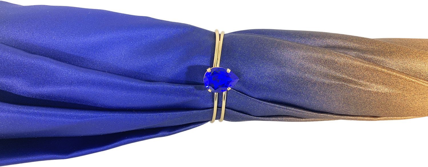 Premium Blue Umbrella with Double Cloth & Abstract Pattern - Windproof & UV Protection for Outdoor, Beach, and Daily Use