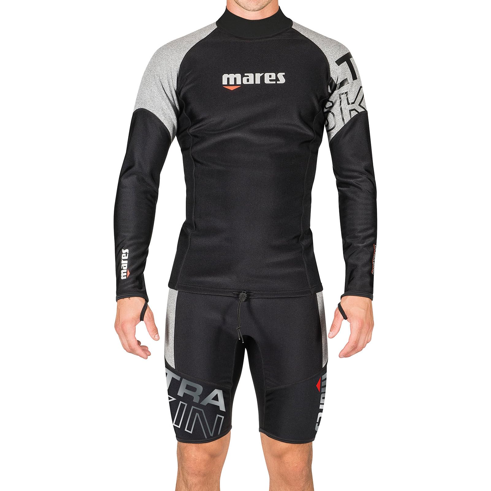 Mares Men's Ultra Skin Long Sleeve Thermal UPF 50+ Diving Shirt - Wetsuit & Dry Suit Base Layer for Scuba Diving, Snorkeling, Surfing & Water Sports