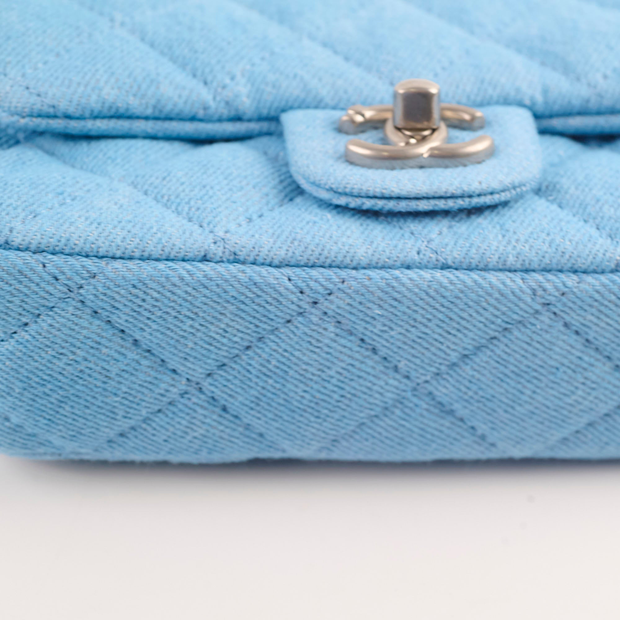 Chanel 2024 Seasonal Denim Rectangular Blue Handbag - Luxury Designer Tote for Women, Perfect for Work, Travel & Everyday Use
