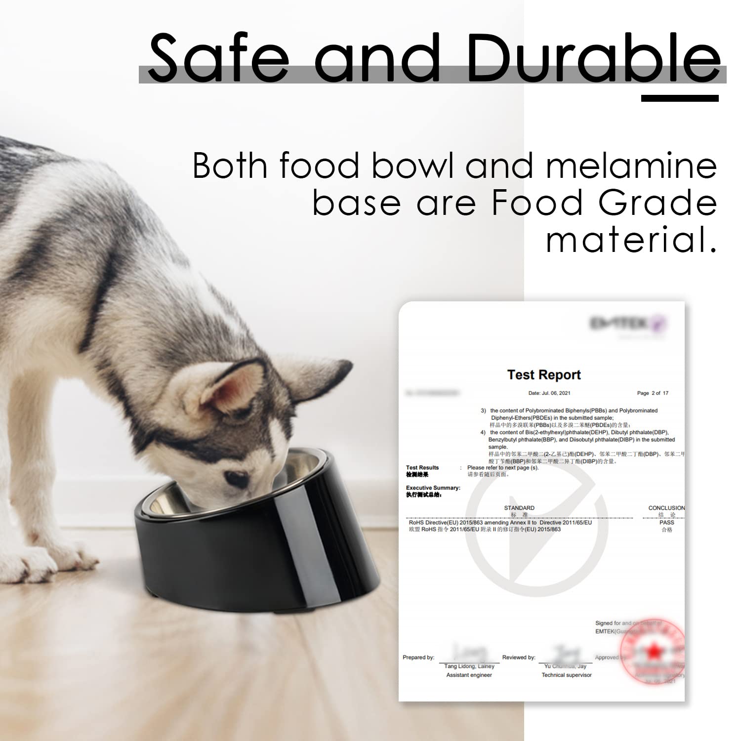 **15° Slanted Dog Bowl - Non-Spill Mess-Free Pet Food Dish for Cats & Dogs, Anti-Skid Tilted Feeder for Bulldogs & Flat-Faced Breeds (0.5 Cup, Dark Black) - Perfect for Slow Feeding & Easy Access**