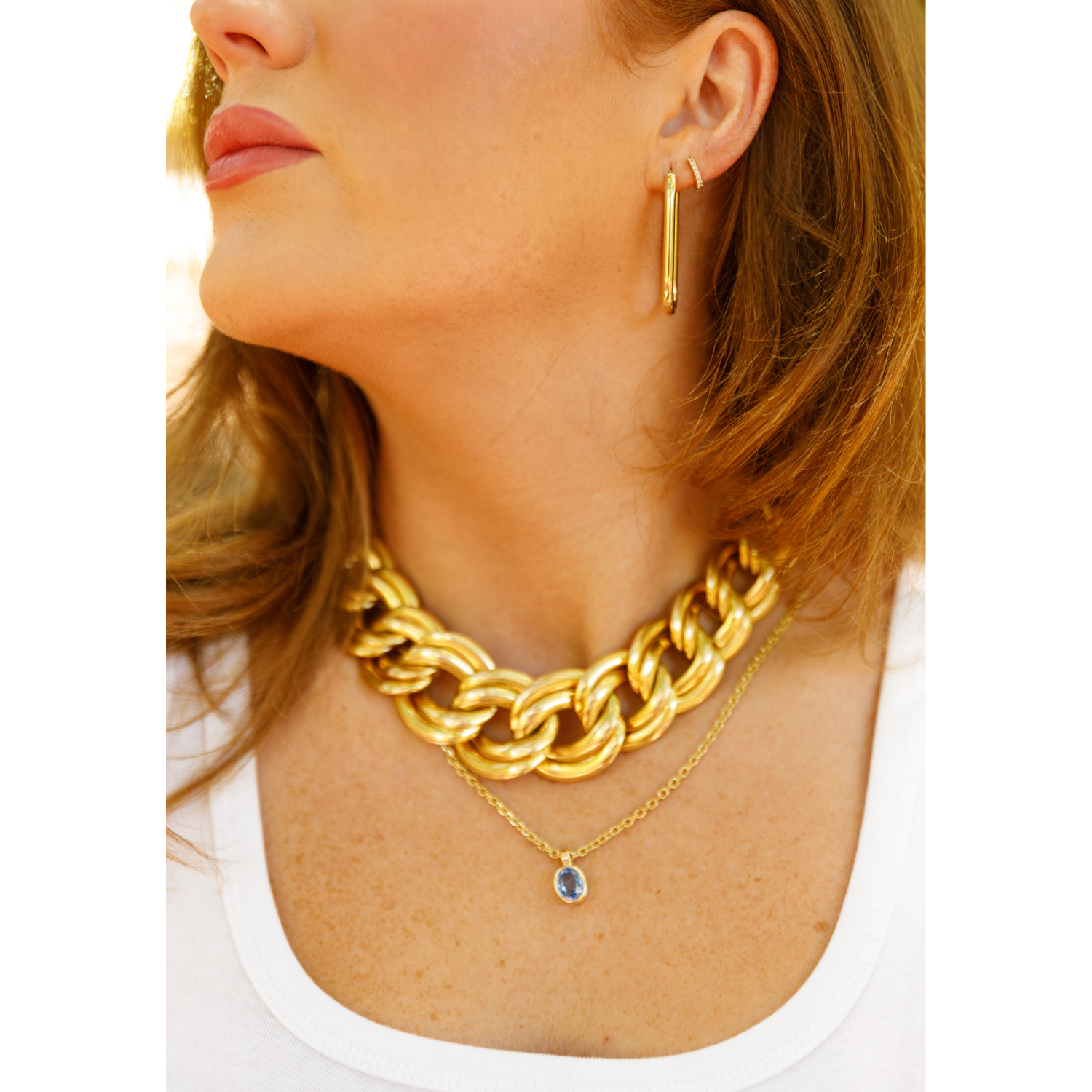 Nadia Sapphire Necklace for Women - Elegant Blue Gemstone Jewelry Gift for Birthday, Anniversary & Special Occasions | Perfect for Evening Wear, Weddings & Formal Events