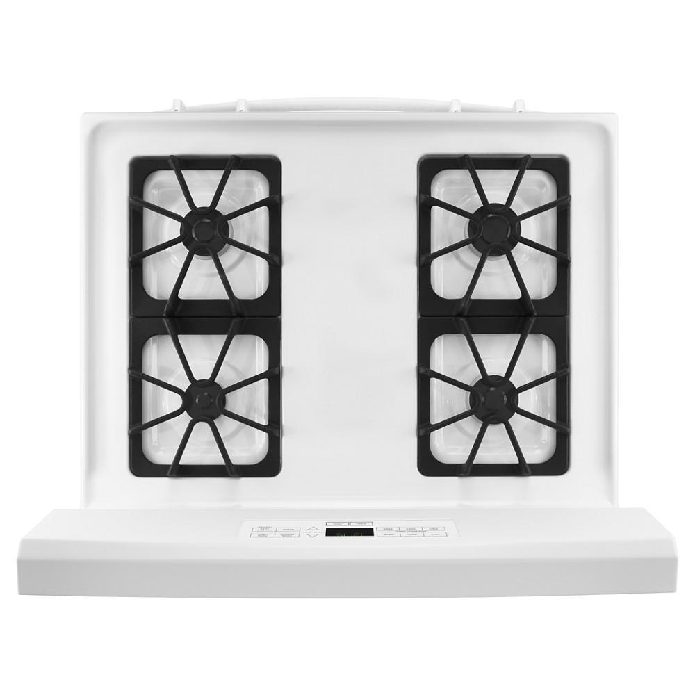 Amana AGR6303MMW 30 Inch Gas Range with Bake Assist Technology - Perfect for Baking, Roasting & Cooking Family Meals in Modern Kitchens