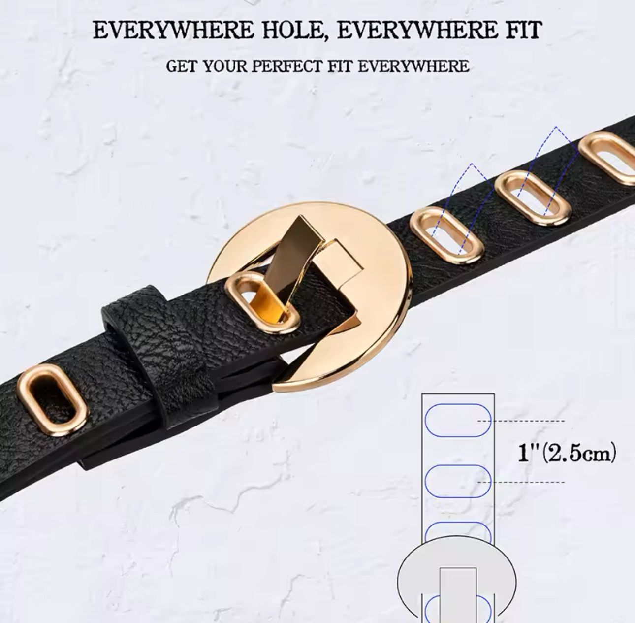 Vegan Leather Belt for Women & Men - Grommet Chocolate Brown - Stylish & Durable Fashion Accessory for Casual & Office Wear