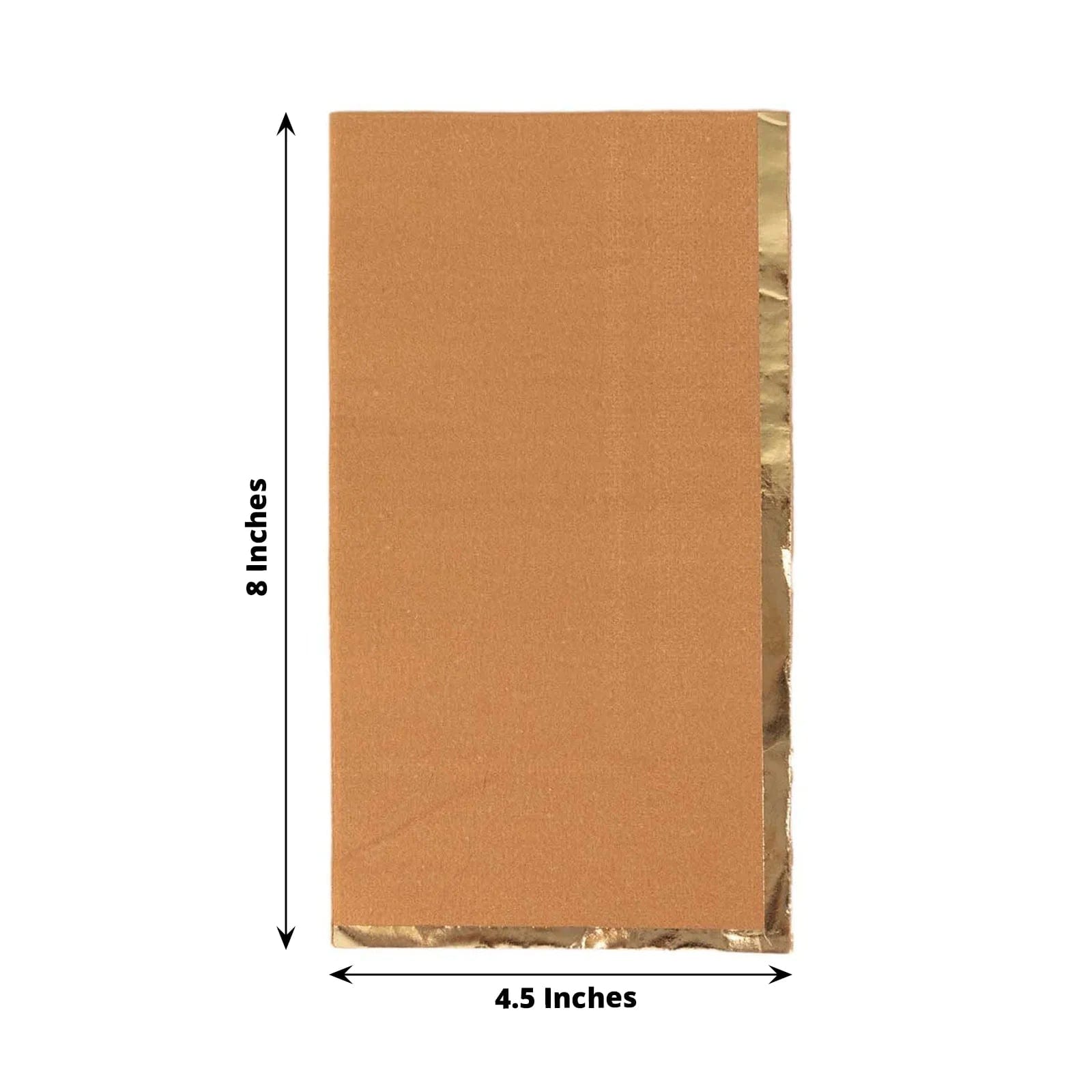50 Premium Soft 2-Ply Dinner Napkins with Elegant Gold Foil Edge - Perfect for Weddings, Parties & Fine Dining Table Settings