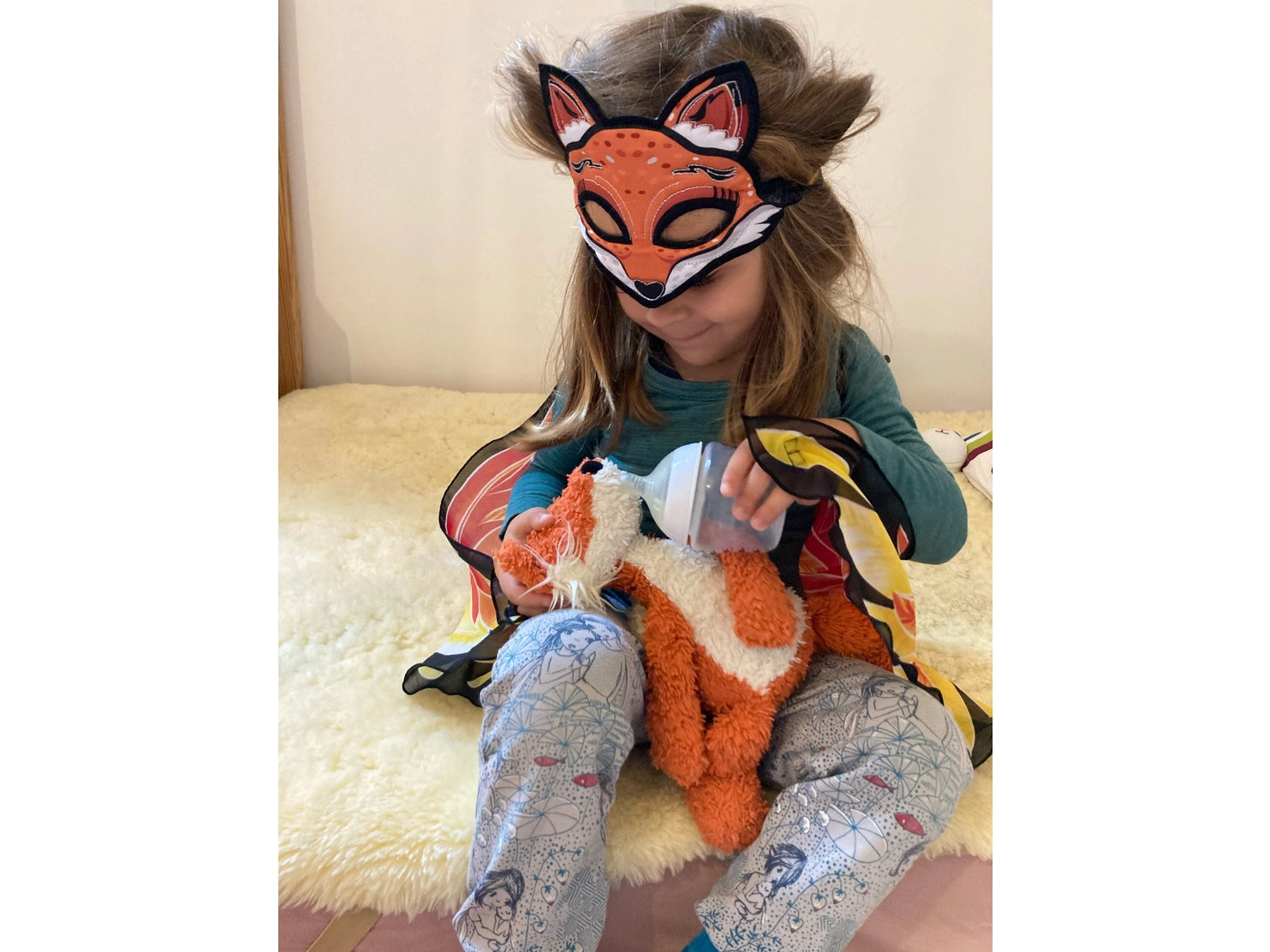 Fox Animal Mask for Costume Dress Up - Perfect for Halloween, Cosplay, and Themed Parties