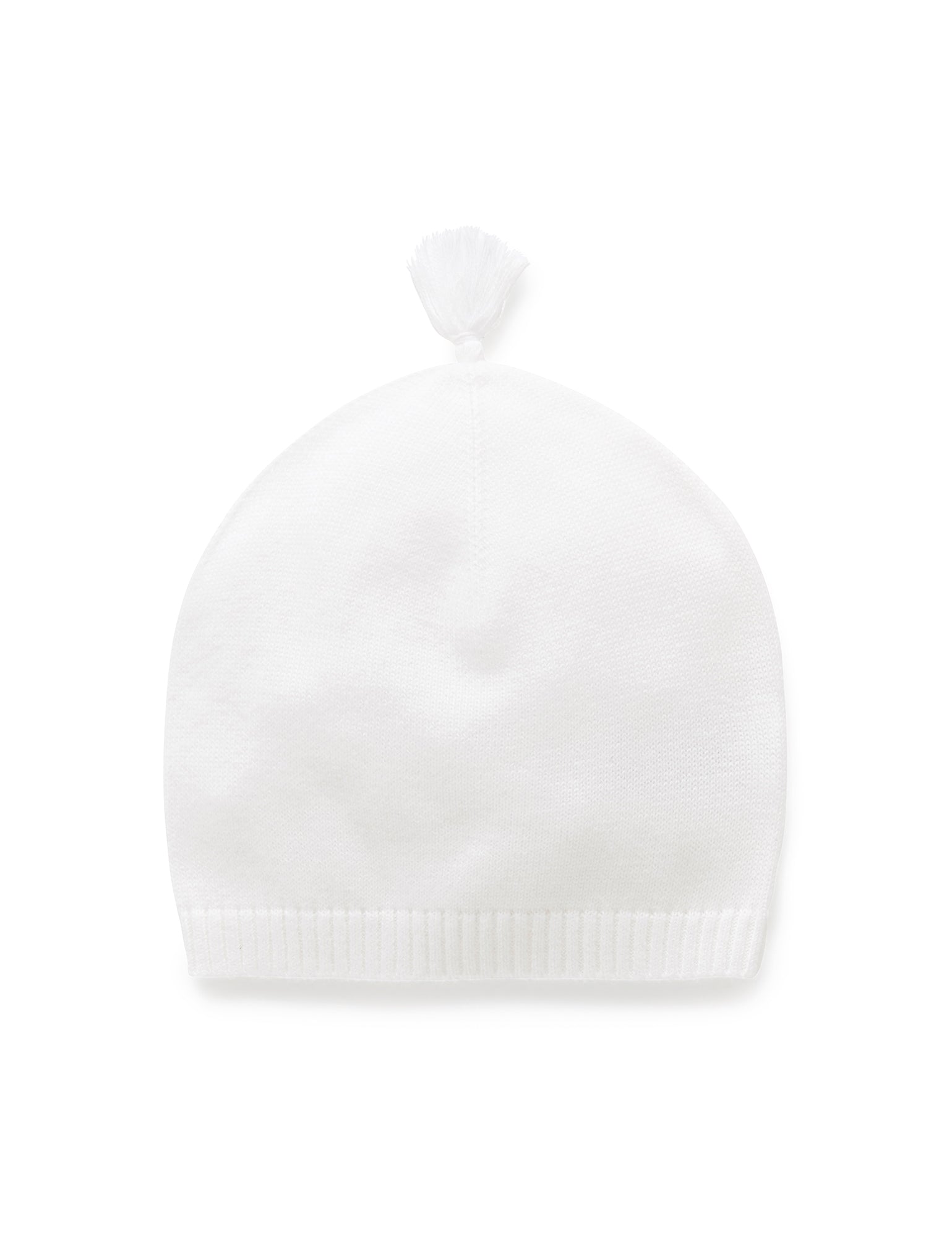 Purebaby Essentials Newborn Beanie - Soft Cotton Baby Hat for 0-6 Months - Perfect for Newborn Photography, Hospital Going Home Outfits & Winter Protection