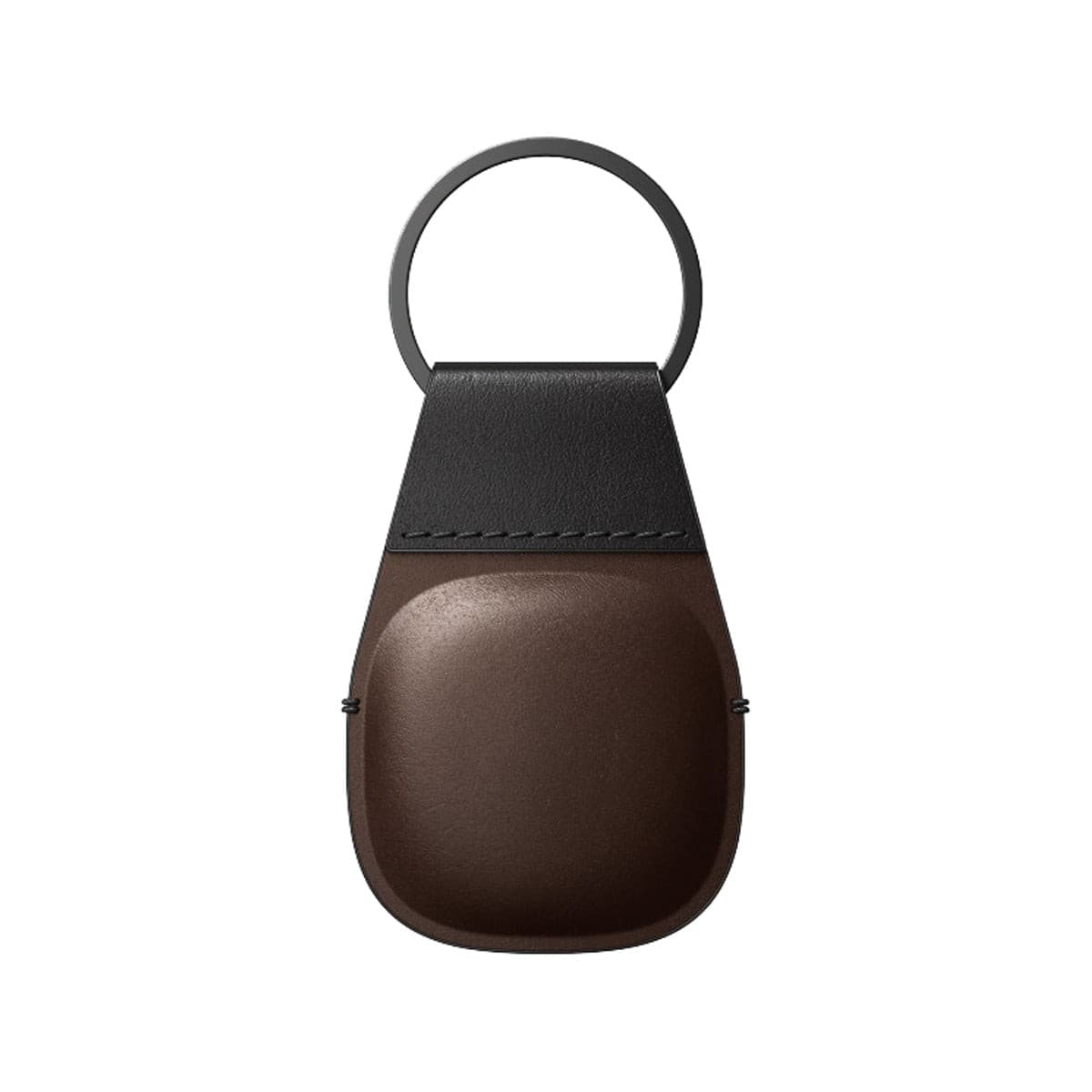 NOMAD Premium Black Horween Leather Keychain for Apple AirTag - Stylish & Durable Accessory for Keys, Wallets & Backpacks