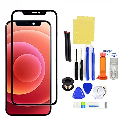 Ultra-Thin iPhone Screen Protector Replacement Glass - Compatible with iPhone X/XR/XS/XS Max/11/11 Pro/11 Pro Max/12 Pro Max - Premium Touch Screen Repair Kit - Perfect for DIY Phone Repair & Screen Protection at Home or Office