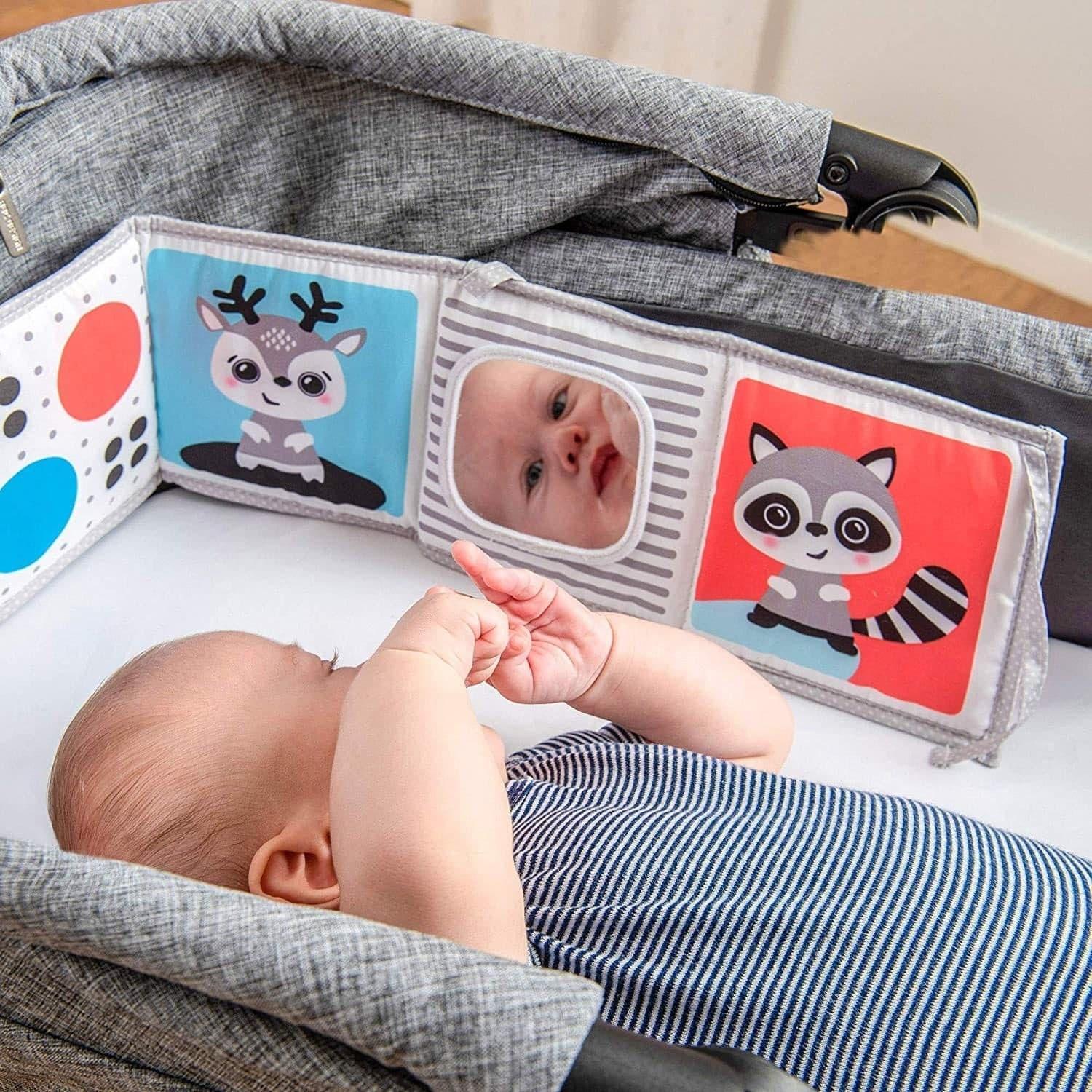 BENBAT Double Sided Soft Baby Book - High Contrast Black & White Sensory Toys for Newborns 0-12 Months, Perfect for Tummy Time, Early Learning and Infant Development