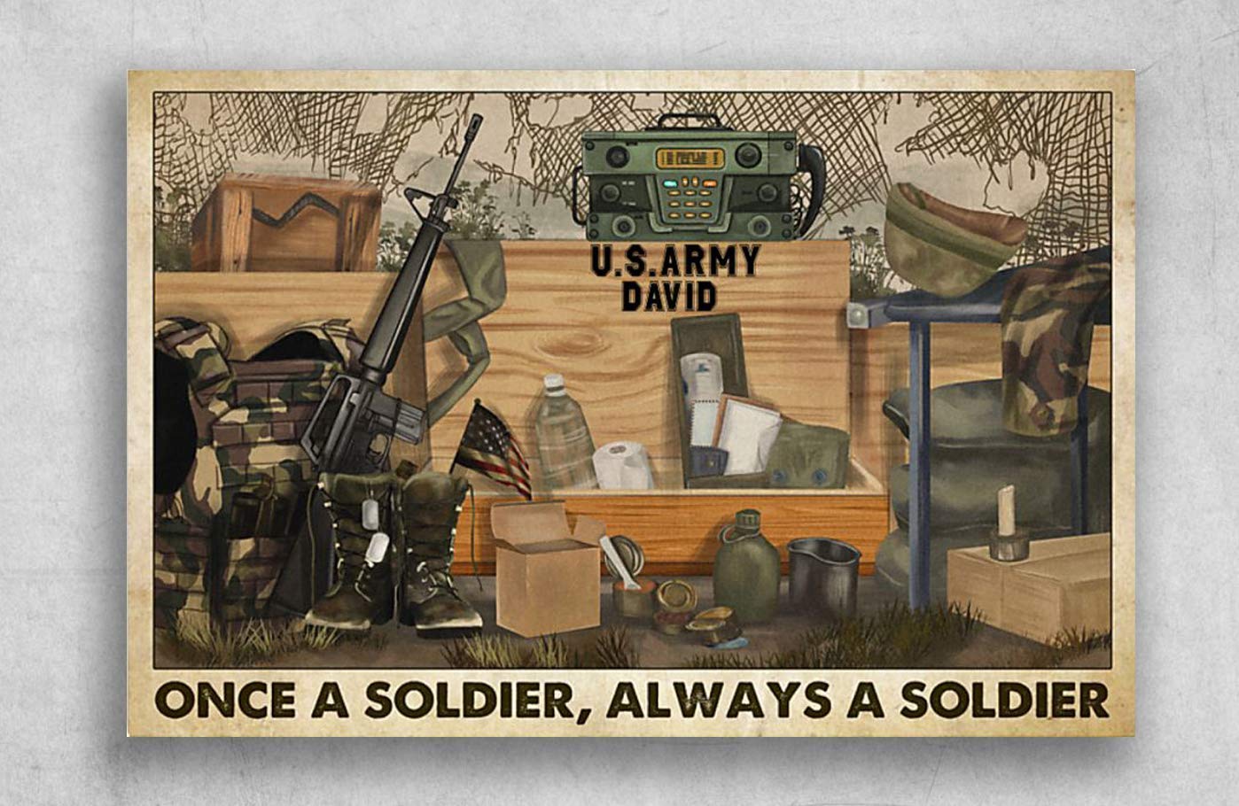 300 Piece Jigsaw Puzzle - The Soldier's Tools - Veteran Once A Soldier Always A Soldier - Adult & Kid Puzzle Game - Educational Toy & Gift for Military Enthusiasts - Perfect for Family Game Nights & Brain Development Activities