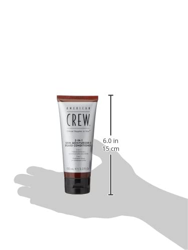 American Crew Shaving Skincare Moisturizer & Beard Conditioner 3.4 oz - Hydrating Face & Beard Care for Men - Perfect for Daily Grooming & Post-Shave Routine