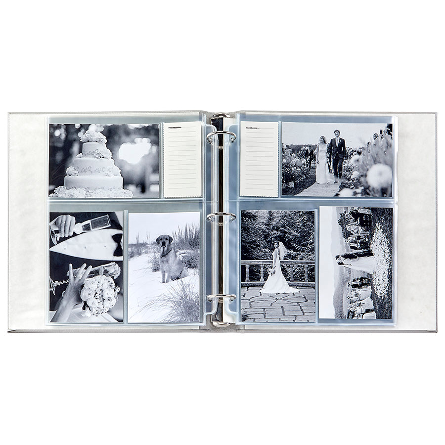 Large 3-Ring Clear Pocket Photo Album - 12x12 Inch Scrapbook Binder for School, Office & Home Organization | Perfect for Photos, Documents & Craft Projects