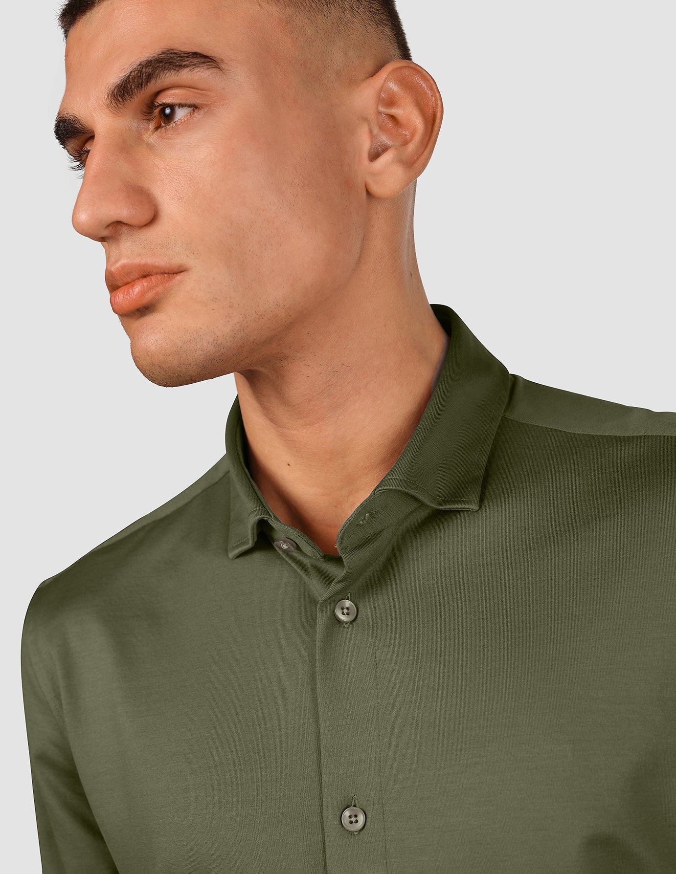 Classic Clover Green Button-Down Shirt for Men - Casual & Formal Wear - Perfect for Office, Dates & Everyday Outfits