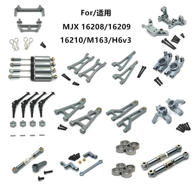 MJX 1/16 H6V3 M163 RC Car Metal Upgrade Kit for 16208/16209/16210 Models - High Performance Replacement Parts for Off-Road Racing & Crawling Adventures