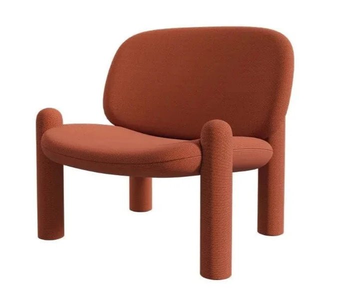 Driade Tottori Armchair - Modern Lounge Chair for Living Room, Bedroom & Office - Comfortable Upholstered Accent Chair with Wooden Legs