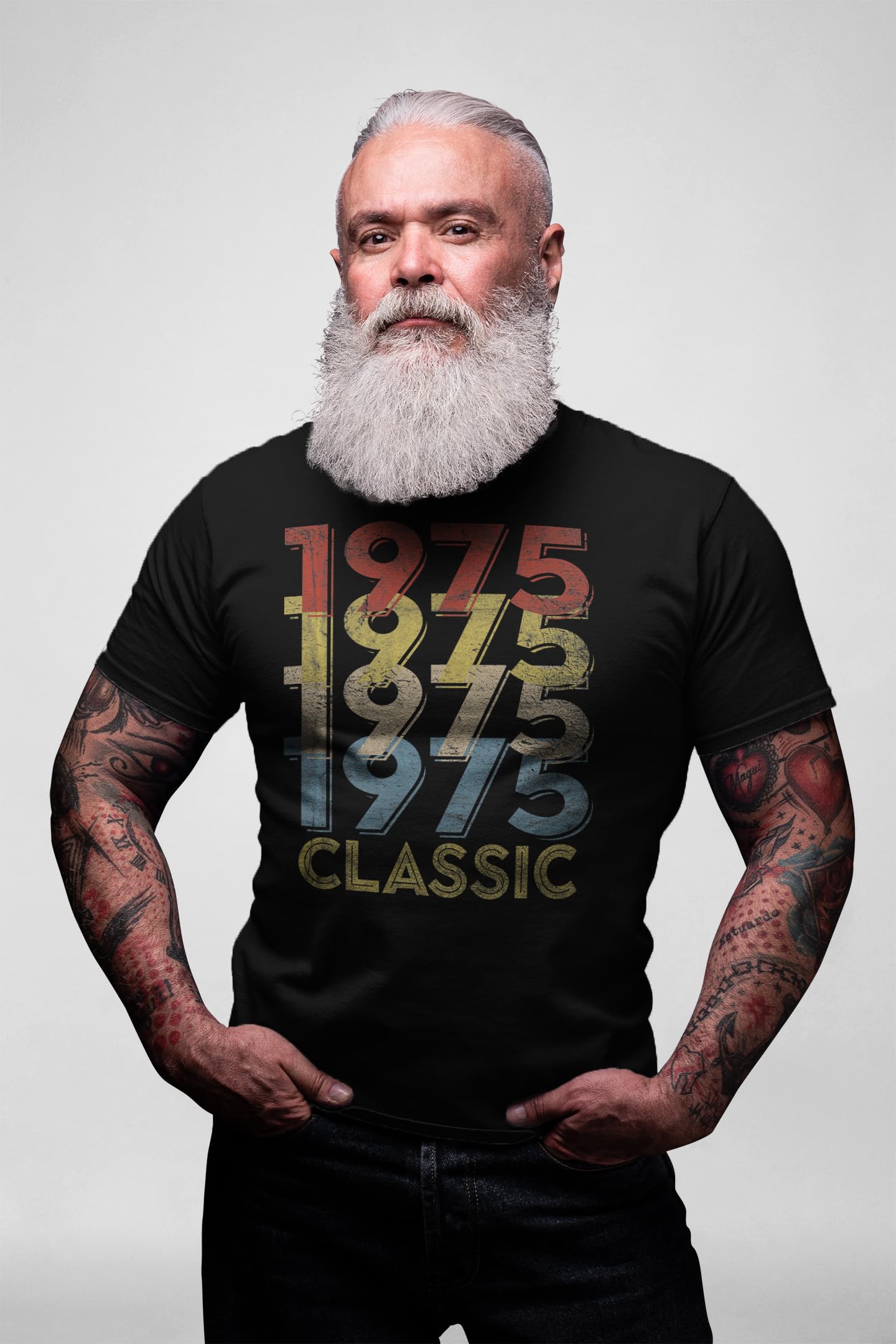 1975 Vintage 50th Birthday T-Shirt for Men - Classic Retro Gift Idea - Perfect for 50th Birthday Parties & Celebrations