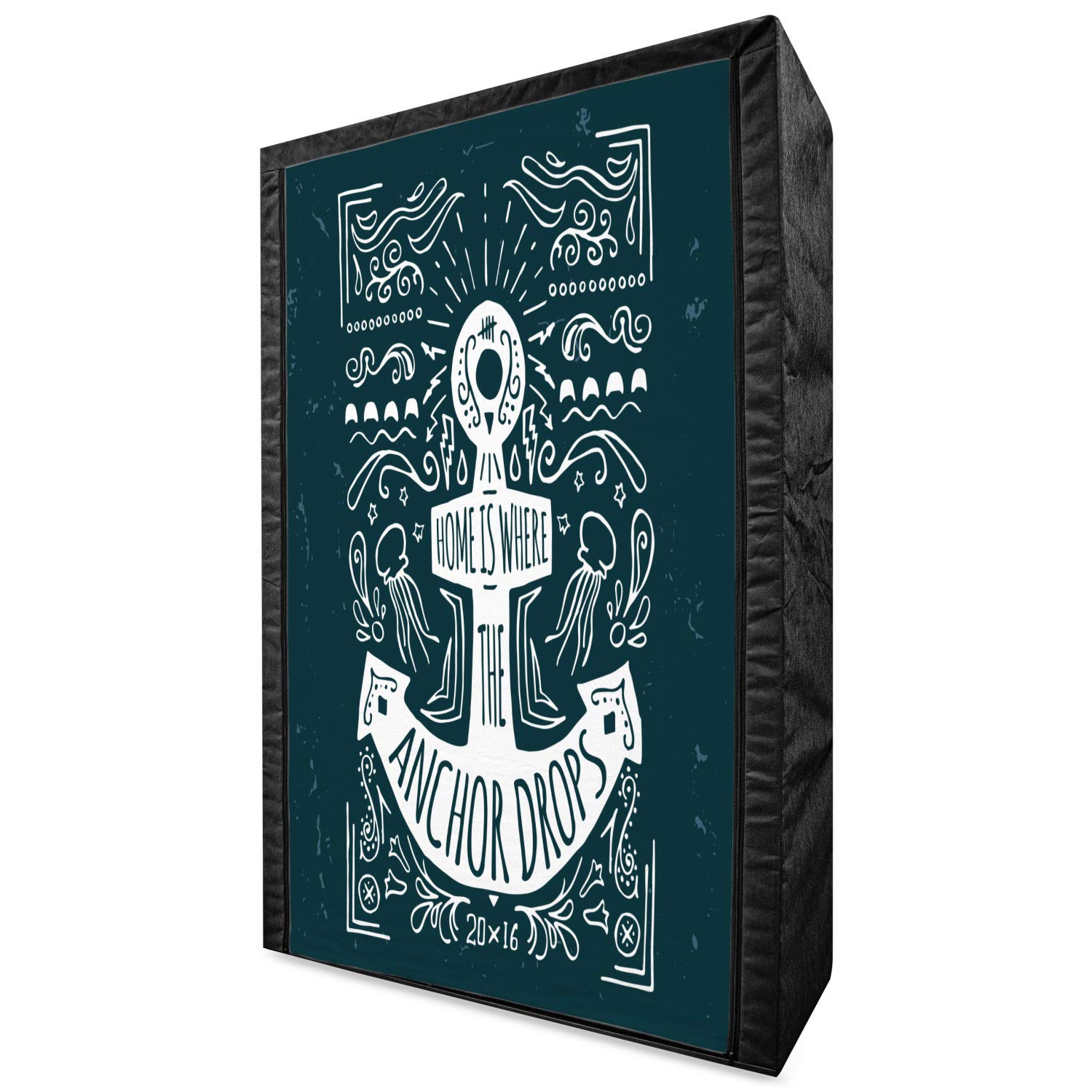 Ambesonne Anchor Portable Fabric Wardrobe - 42.5