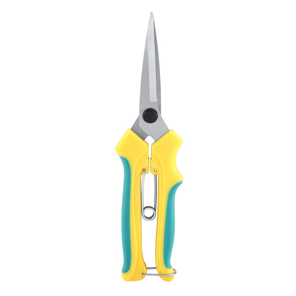 Premium Garden Pruning Shears - Spring-Loaded Fruit Tree Scissors with Safety Lock for Bonsai, Potted Plants & Orchard Maintenance | Perfect for Gardening, Landscaping & Harvesting Fruits