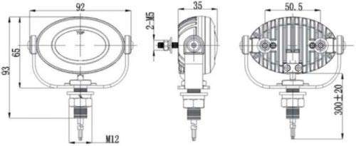 6000K LED Auxiliary Lights for Kawasaki KLX250 & KLR650 - High Brightness Off-Road Motorcycle Fog Lights - Perfect for Night Riding, Trail Adventures, and Low Visibility Conditions