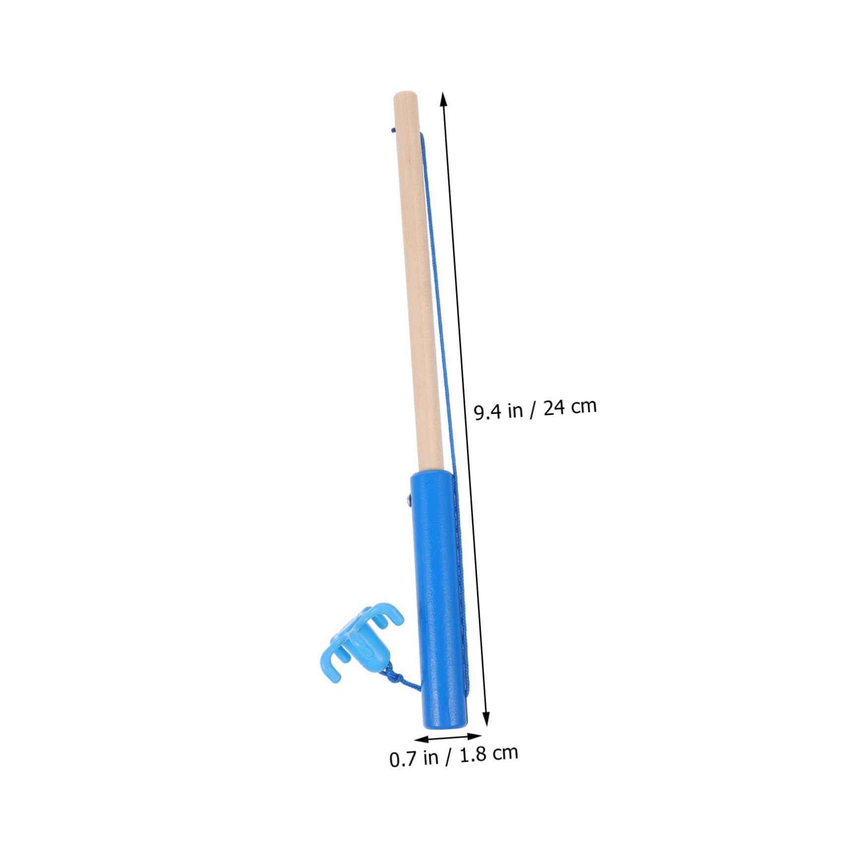 UPKOCH 4 Pcs Kids Fishing Toy Set with Wooden Fishing Poles - Blue Bath & Outdoor Water Play Game for Toddlers & Preschoolers - Perfect for Pool, Beach, Bathtub Fun and Early Learning Activities