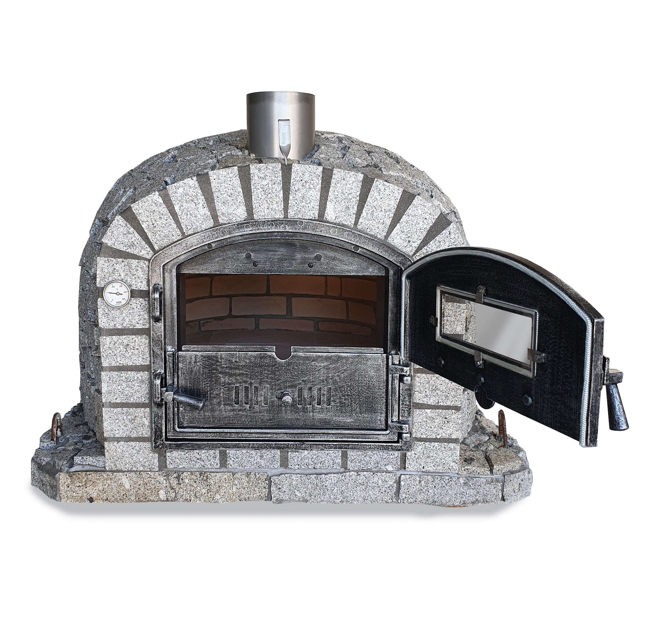 Premium Lisboa Azul Outdoor Pizza Oven - New Model for Authentic Wood-Fired Pizza | Perfect for Backyard Parties, Camping & Italian Cooking
