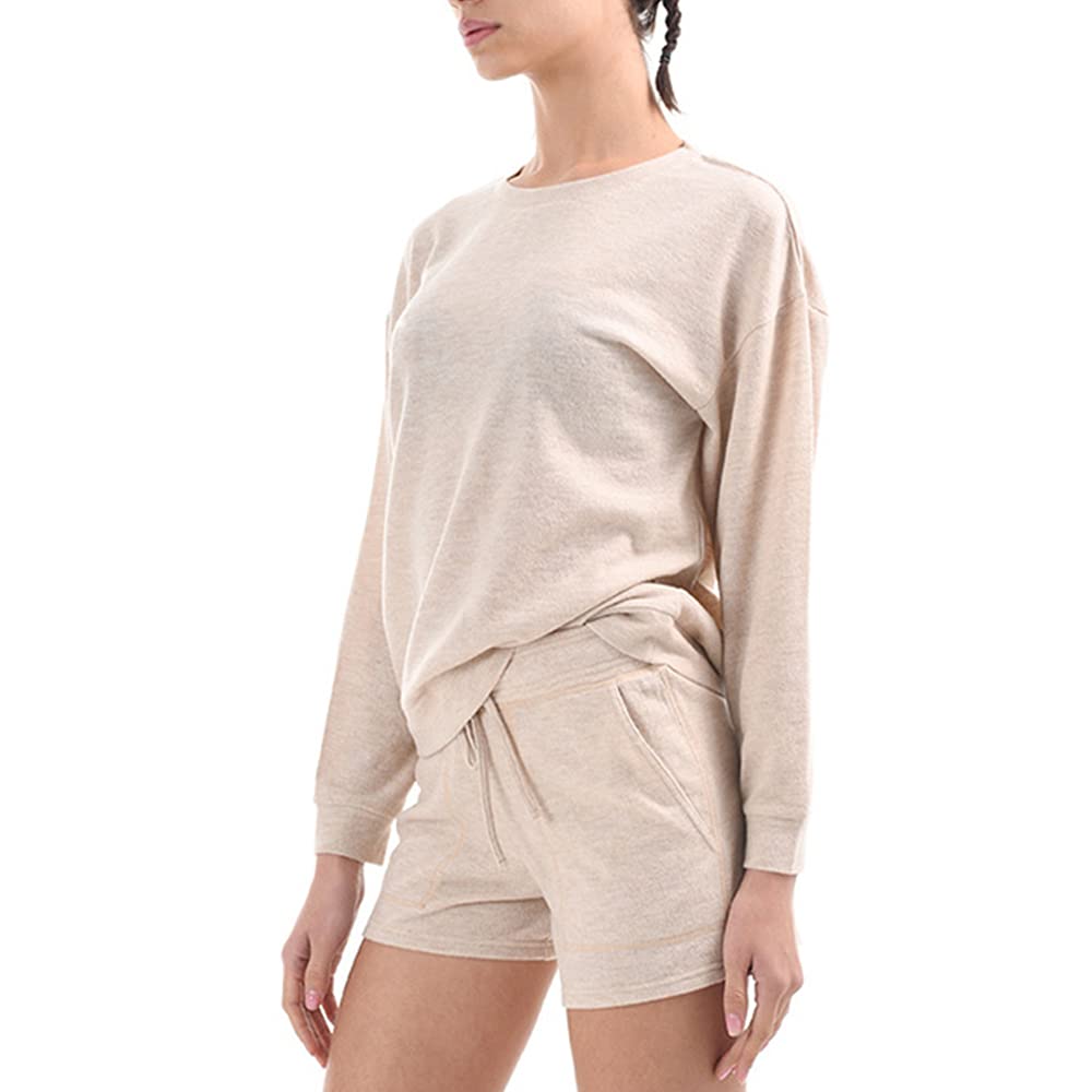 Women's Super Soft Pre-Washed 2-Piece Lounge Set with Pockets - Comfortable Sleepwear & Casual Outfit for Home, Travel, and Relaxation