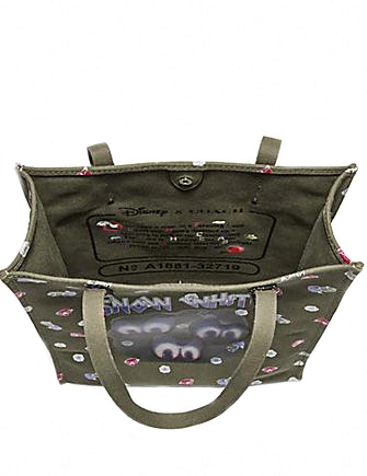 Coach Disney X Coach Spooky Eyes Tote Bag - Cute Halloween Themed Handbag for Women | Perfect for Trick-or-Treating, Costume Parties & Disney Fan Gifts