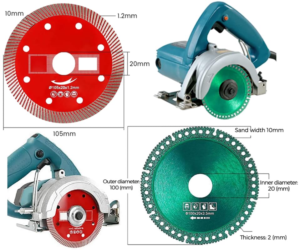 Ultra-Durable 4.5 Inch Cutting Disc for Angle Grinder – Corrugated Tile Saw Blade for Metal, Wood, Ceramic & Concrete – Fast Cutting & Long-Lasting – Perfect for DIY, Construction & Home Renovation Projects