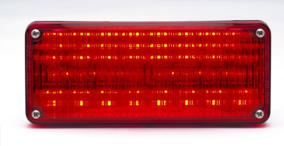 Birsppy Whelen 700 Series Super-Bright LED Emergency Light Bar - Red Linear Lighthead (Flangeless Design) for Police, Fire Truck & Emergency Vehicle Warning Lights