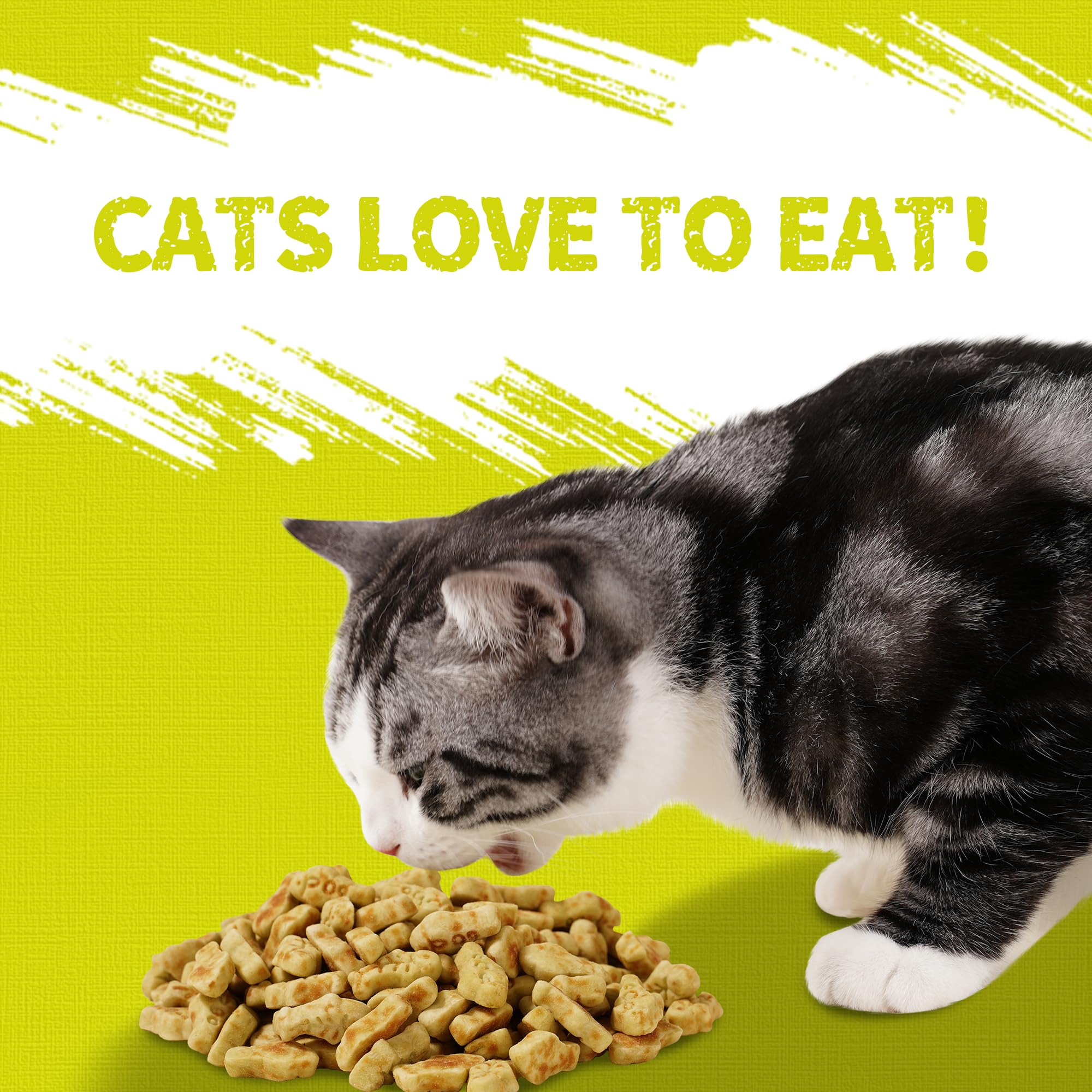 13.4oz Cat Multivitamin Crunchy Chew Treats - Immune Support, Joint Health, Skin & Coat Care, Digestive Aid - Vitamin Enriched Cat Snacks for Adult & Senior Cats - Perfect for Daily Rewards and Training