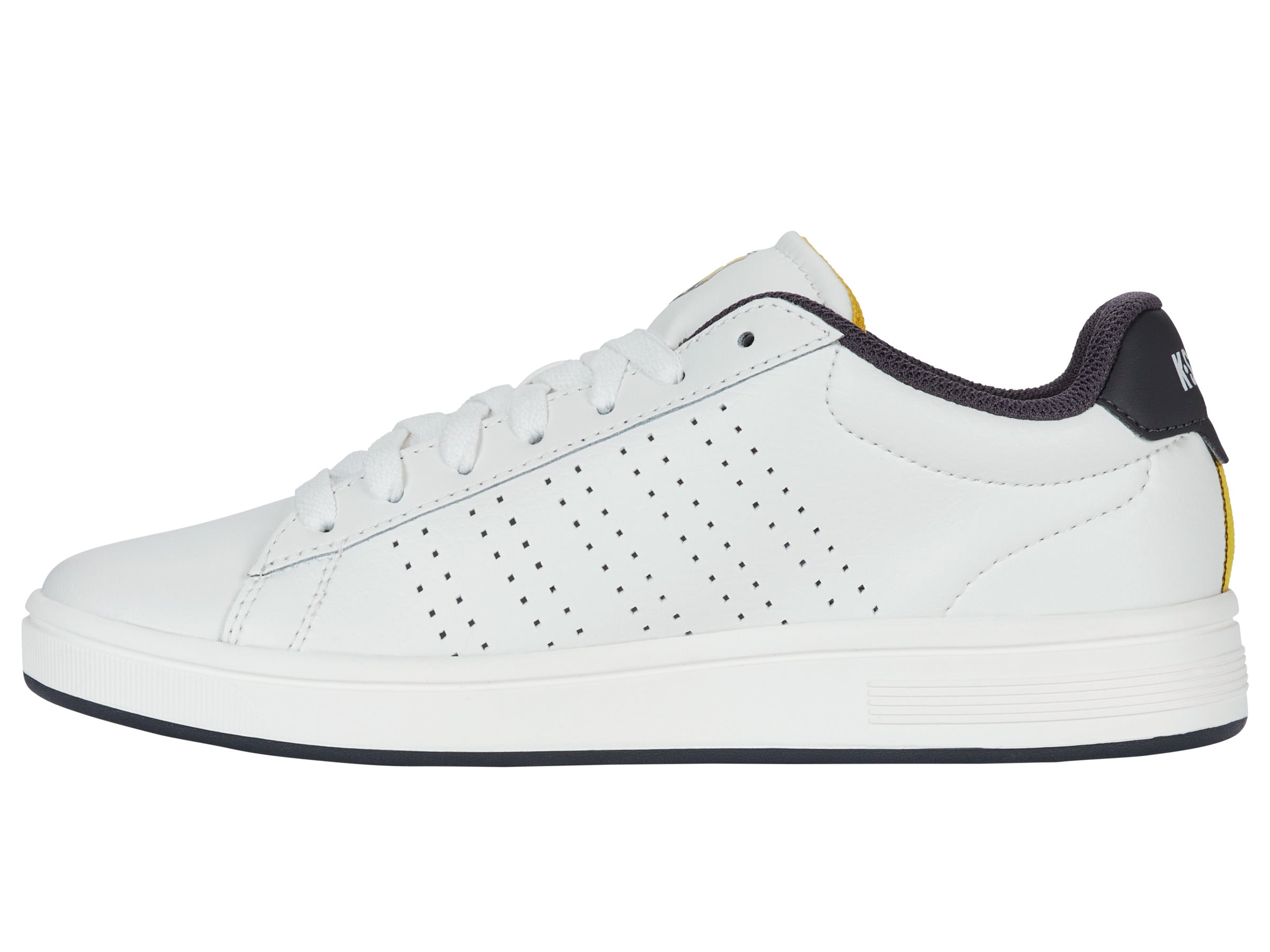 Nike Court Base II Men's Sneakers - White/Asphalt/Dandelion - Comfortable & Stylish for Casual Wear, Tennis & Everyday Use