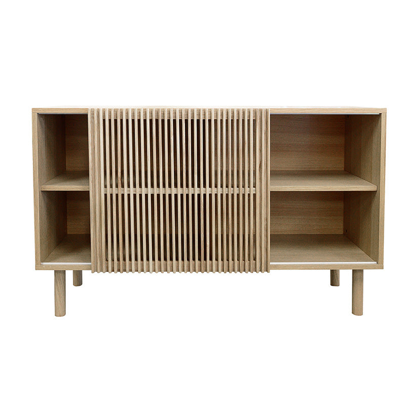 ORTON Solid Oak Sideboard Buffet Cabinet 120cm - Modern Dining Room Storage for Dishes, Linens & Entertaining Essentials