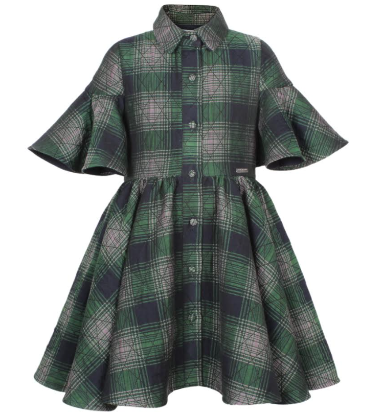 GREEN QUILTED