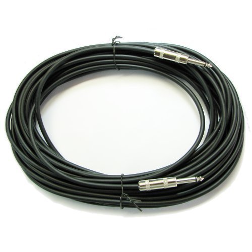 20ft 1/4 Inch Instrument Cable - Premium Acoustic Electric Bass Guitar Patch Cord for Keyboard, Amp & Effects Pedals - Perfect for Live Performances, Studio Recording & Home Practice