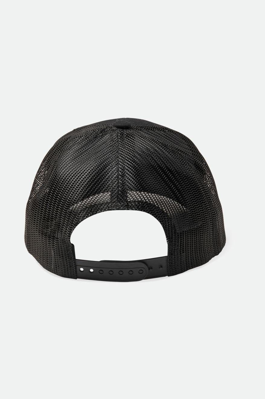 Crest Netplus Trucker Hat - Black/Black | Adjustable Snapback Cap for Men & Women | Perfect for Outdoor Activities, Sports & Casual Wear