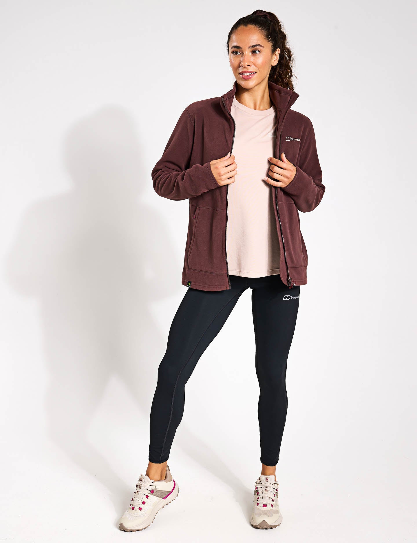 Prism 2.0 Micro Full Zip Fleece Jacket for Men & Women - Cedar Brown - Lightweight Warm Pullover for Hiking, Camping & Outdoor Activities