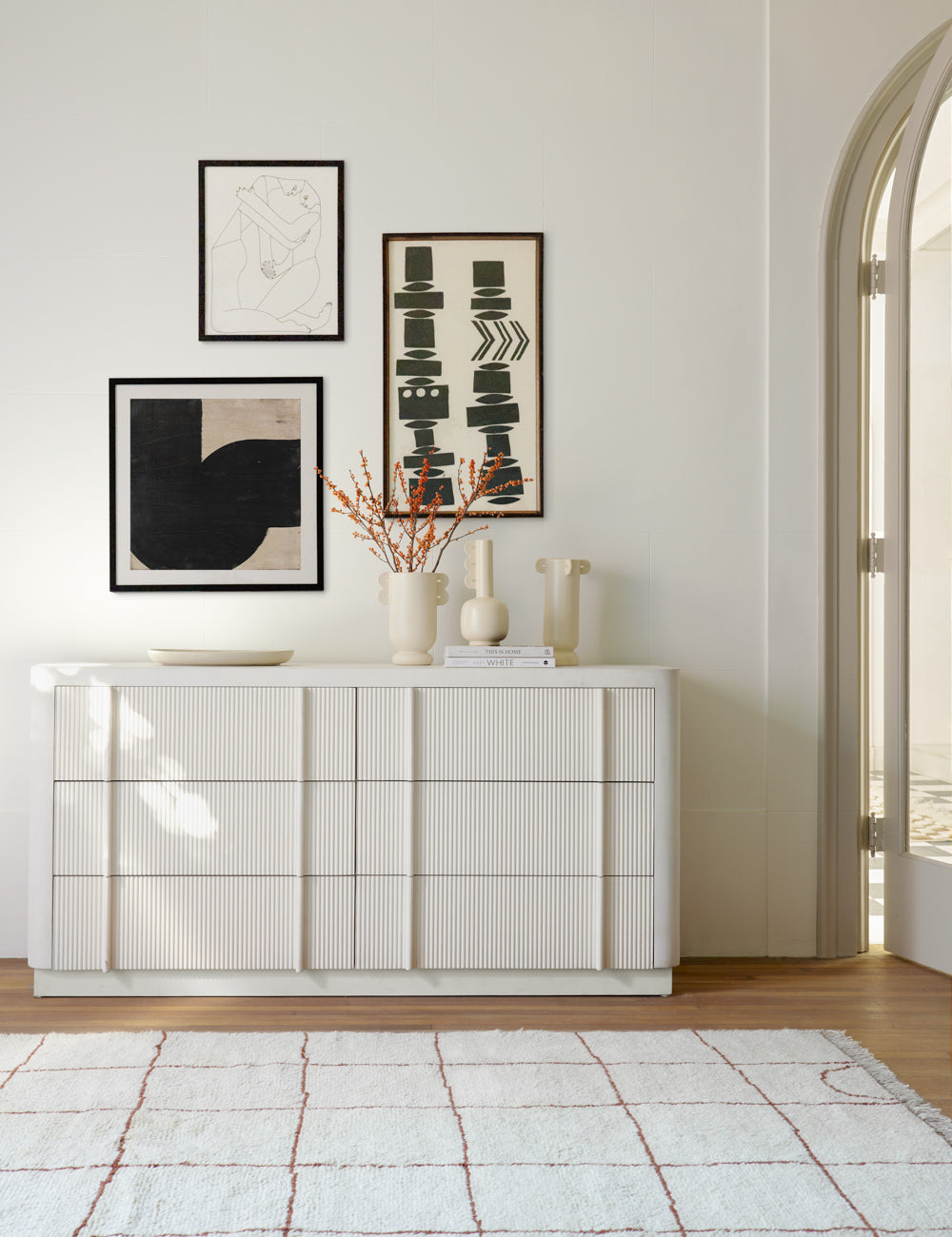 Sarah Sherman Samuel Merrit Dresser - Modern Wooden Dresser with 6 Drawers for Bedroom Storage & Organization | Perfect for Master Bedroom, Guest Room & Nursery