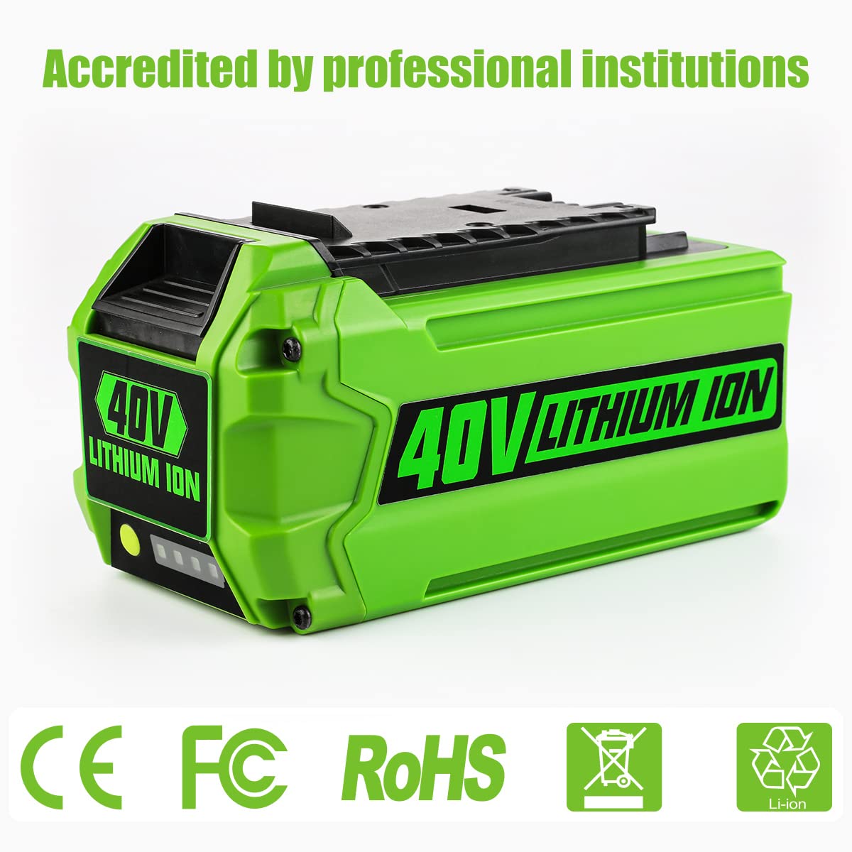 ANTRobot 40V 6.5Ah Replacement Battery & Charger for Greenworks 29482/29472/29462 - Compatible with Lawn Mowers, String Trimmers, Leaf Blowers and More Outdoor Power Tools