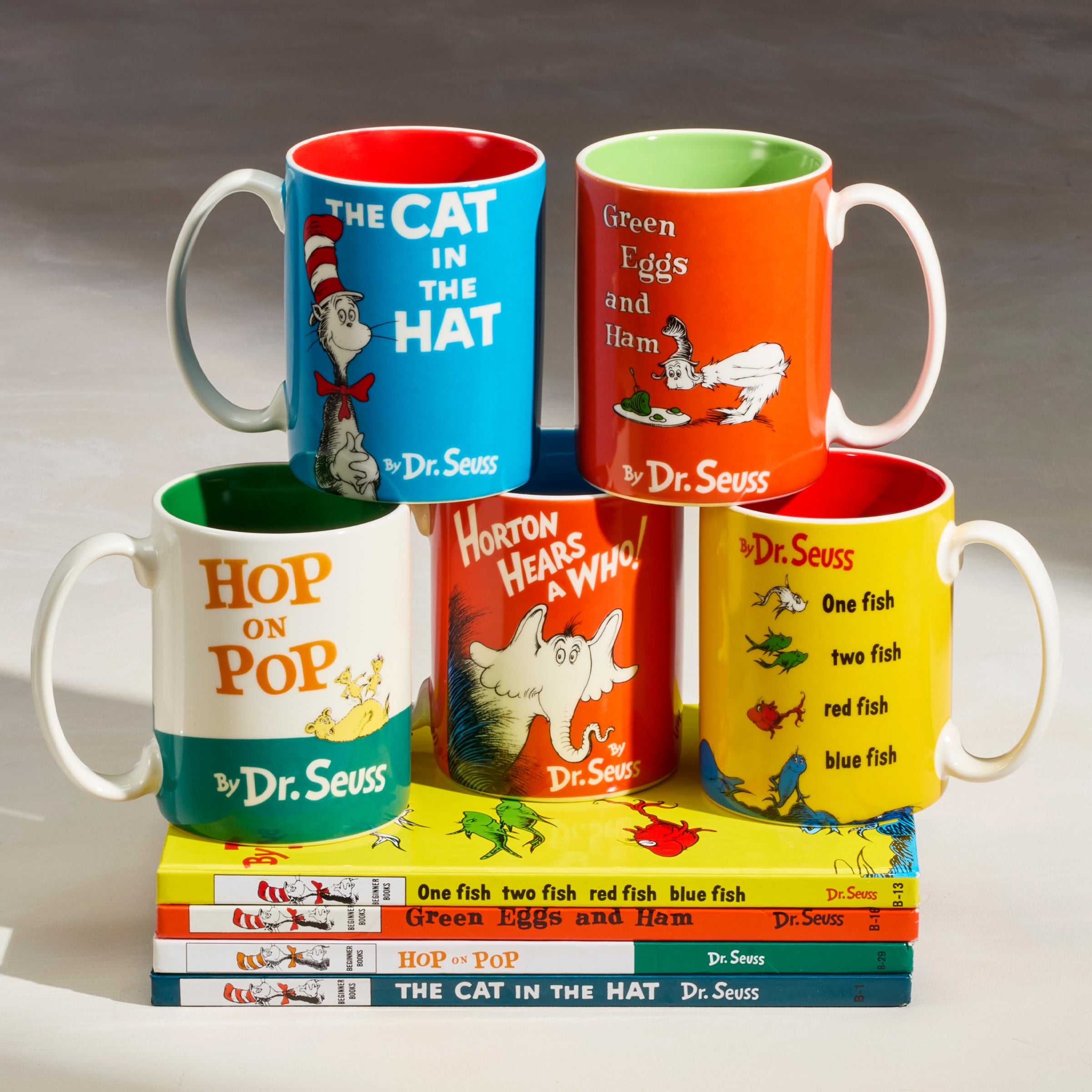 Dr. Seuss The Cat in The Hat Coffee Mug - 11oz Ceramic Cup with Handle, Fun Gift for Kids & Book Lovers - Perfect for Hot Cocoa, Tea, or Coffee at Home, Office, or School